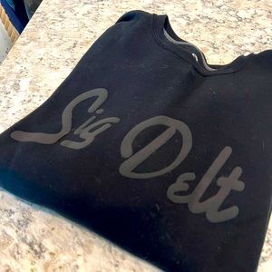 Sigma Delta Tau “Sig Delta” black sweatshirt